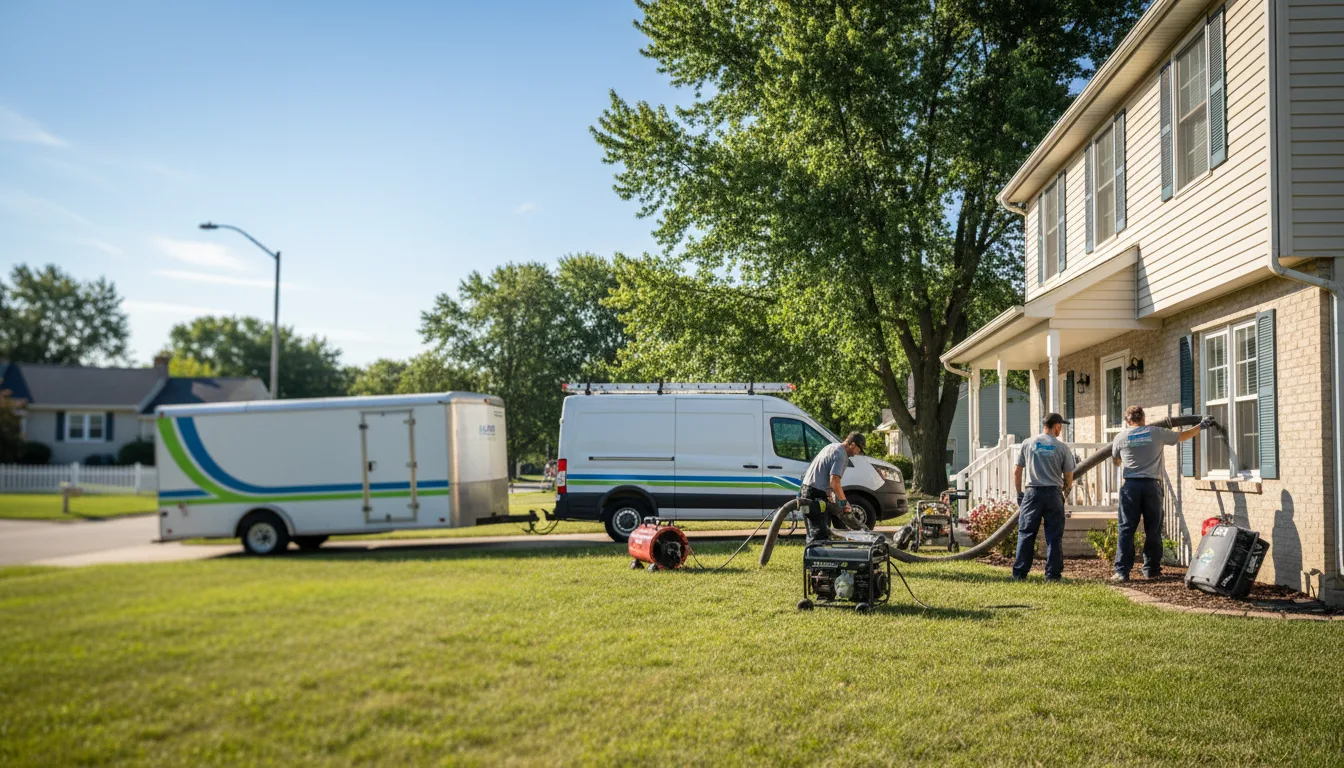 Flooded Basement Restoration And Cleanup With Repair in Gladstone, ND near me